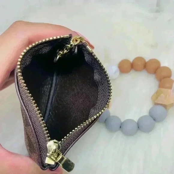 Zippered Card Coin Case Wristlet - Picture 3 of 5